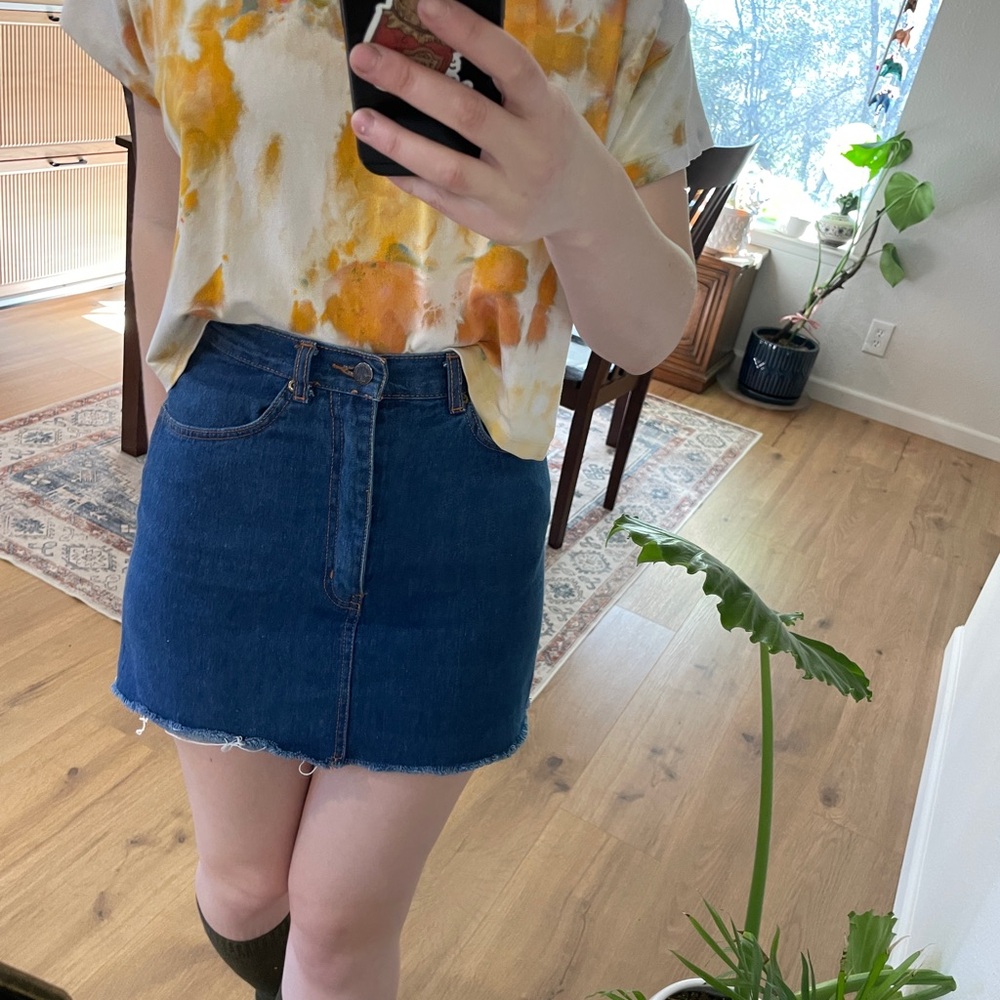 Denim Mini Skirt